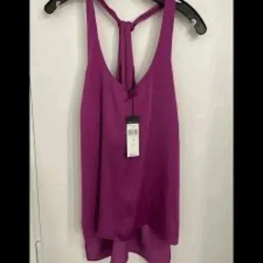 BCBG MaxAzria halter top purple sizeā Medium